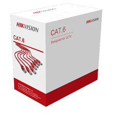 Hikvision CAT-6 Pure Copper Ethernet Cable – DS-1LN6U-W/CCA 305 m CAT6 UTP Network Cable(CCA) 305 m cost-effective CAT6 CCA network cable Full diameter and full length Quality verified by Fluke test G